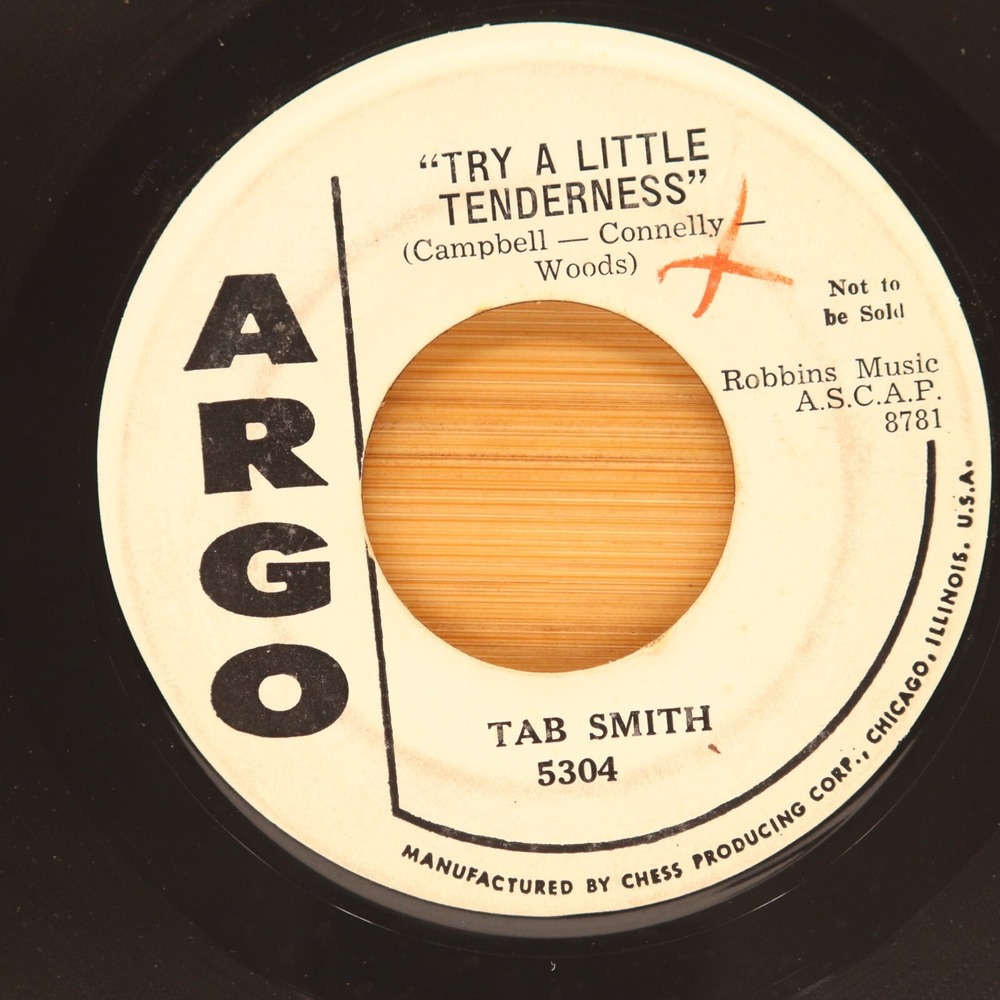 TAB SMITH - TRY A LITTLE TENDERNESS / DON'T PLAY WITH LOVE - JAZZ SOUL 45 PROMO